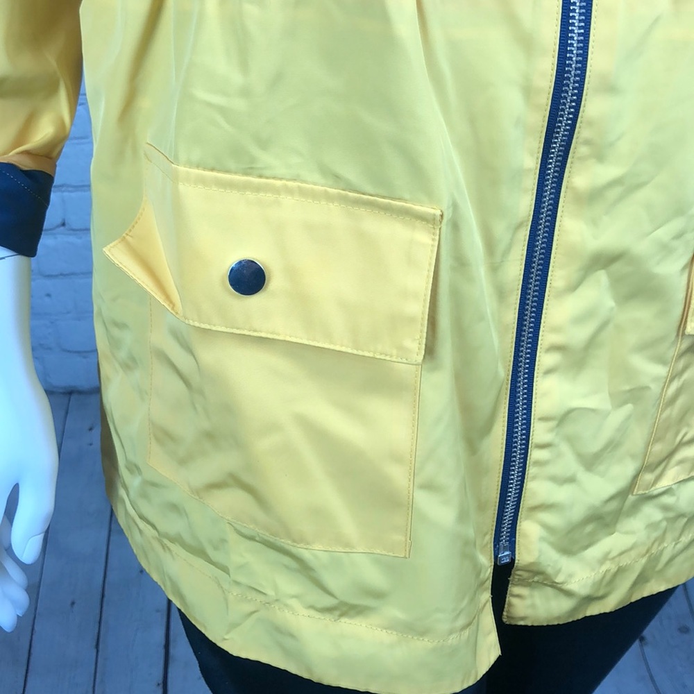 0X 1X 2X Charter Club Yellow Reversible Anorak Jacket Plus Size - Picture 8 of 9
